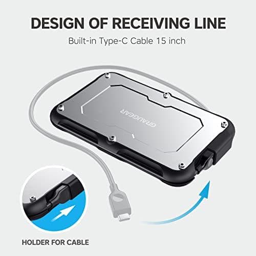 Graugear ulkoinen kiintolevykotelo 2,5" HDD/SSD USB 3.2 Spritzes (G-2502-C-10G)