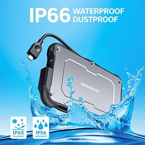 Graugear ulkoinen kiintolevykotelo 2,5" HDD/SSD USB 3.2 Spritzes (G-2502-C-10G)
