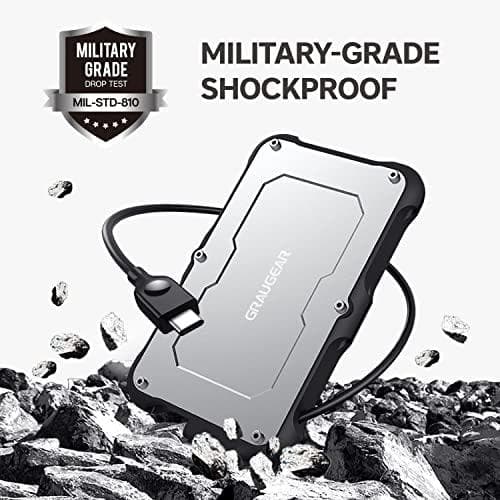 Graugear ulkoinen kiintolevykotelo 2,5" HDD/SSD USB 3.2 Spritzes (G-2502-C-10G)
