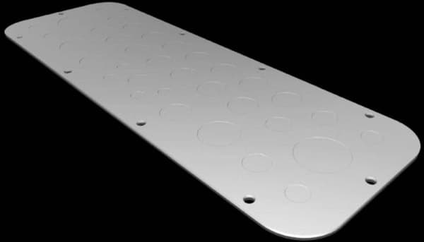 Rittal metalflangeplade størrelse 3 AX 2573.100 (2573100)