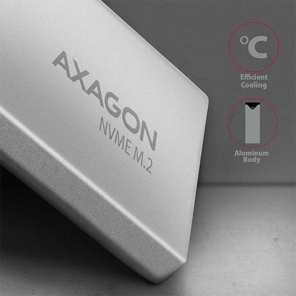 Axagon EEM2-UG2 lagerdrevkabinet M.2 SSD kabinet sort - grå (EEM2-UG2)
