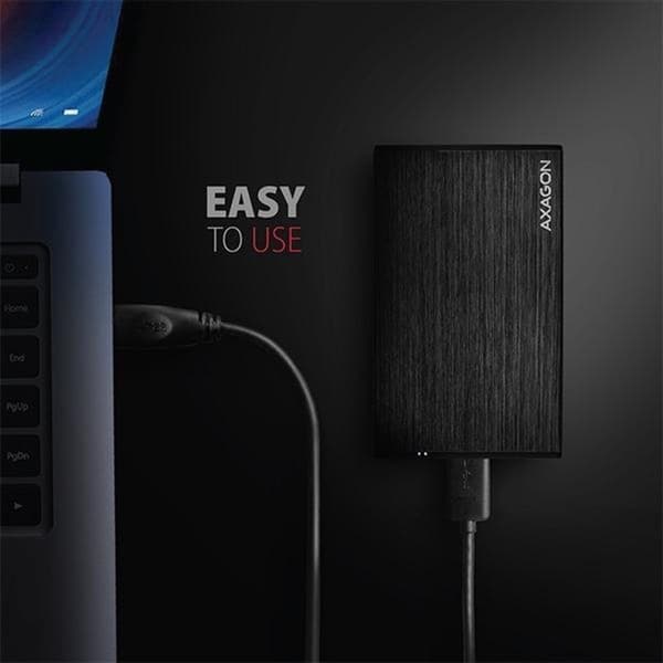 Axagon EE25-XA6 lagringsenhetskåpa 2,5" HDD / SSD-hölje svart (EE25-XA6)