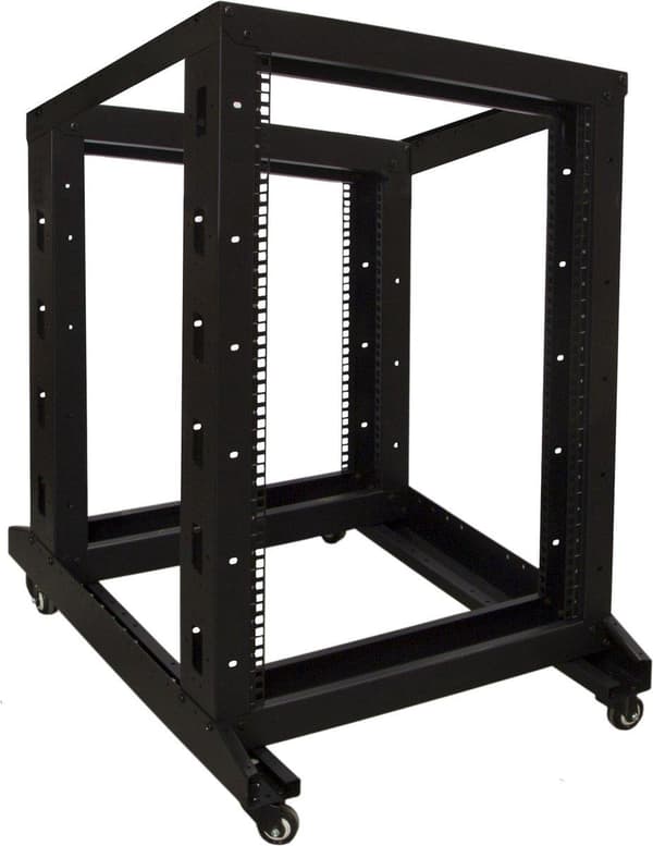 DSIT 18U, 19” reolskab på hjul, usamlet (BxDxH) 600 x 800 x 1000 mm (DS-RR6818)