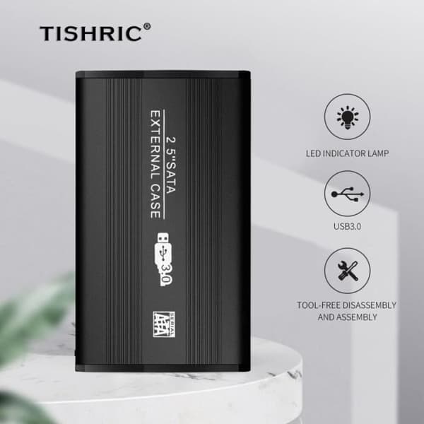 Hölster för hårddisk - ZH16663 - USB 3.0 - SATA - 2.5 tum - Svart
