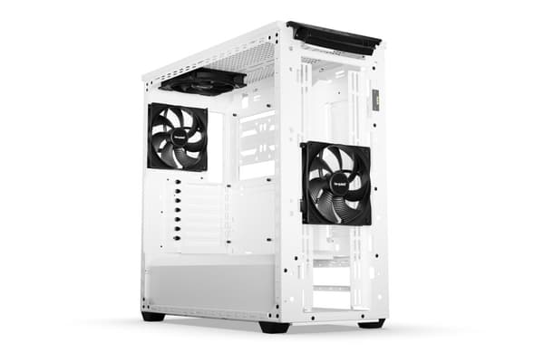 ole hiljaa! SHADOW BASE 800 DX - Midi-torni - E-ATX - sivupaneeli ikkunalla (karkaistu lasi) - ei virtalähdettä (ATX / PS/2) - valkoinen - USB/Audio (