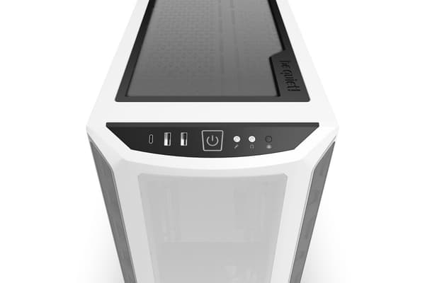 ole hiljaa! SHADOW BASE 800 DX - Midi-torni - E-ATX - sivupaneeli ikkunalla (karkaistu lasi) - ei virtalähdettä (ATX / PS/2) - valkoinen - USB/Audio (