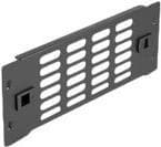 Delock - Rackpanel - med ventilationsöppningar - Svart - 2U - 25,4 cm (10") (66986)