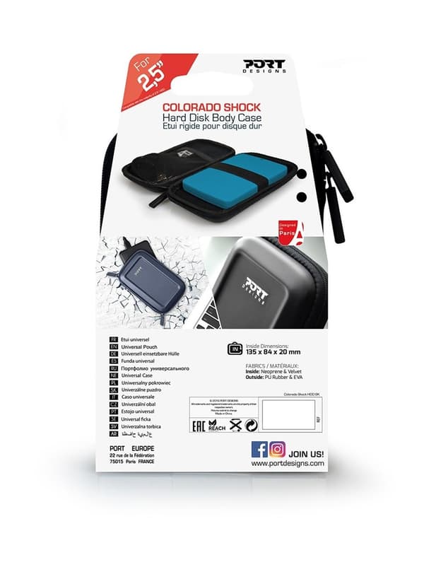 Port Designs Colorado Shock Pouch fodral Polyuretan Svart