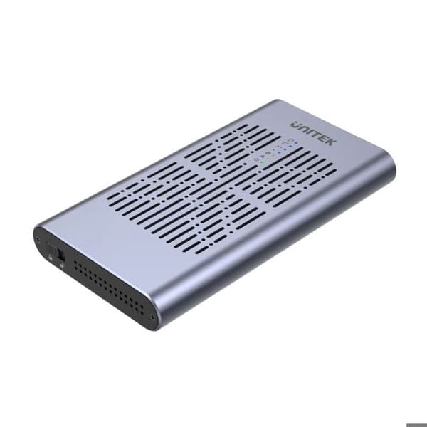 USB-kabinett - OKÄND MÄRKE - OKÄND MODELL - USB 3.2 Gen 2 - Dubbel fack - Offline kloningsfunktion Svart, Grå