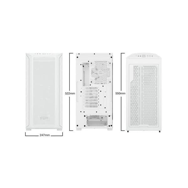 Mellanstorlek chassi - be quiet! - Shadow Base 800 FX - Vit - Elegant design - Optimerad kylning
