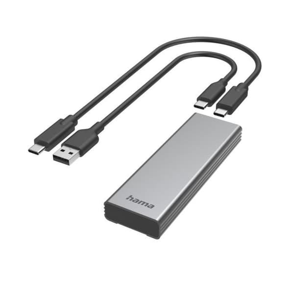 USB-HÅRDDISKSKAP FÖR M.2 SATA OCH NVME SSD-HÅRDDISKAR Grå