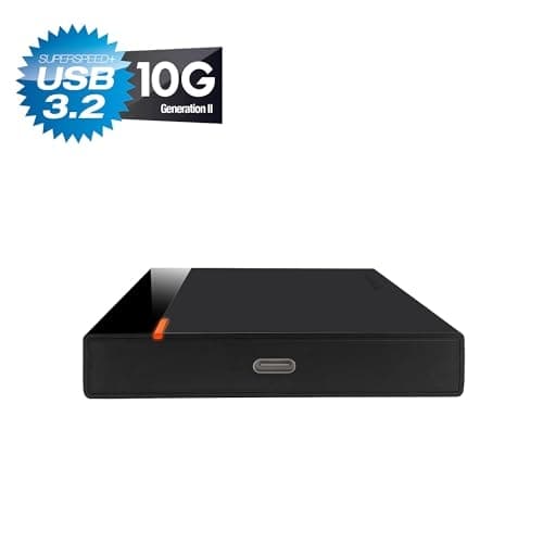 FANTEC PL-25U31 svart 2,5" SATA SSD-hölje USB-C USB 3.1 10G-teknik (2579)