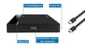 Miniatyrbild 6 av 6: FANTEC PL-25U31 svart 2,5" SATA SSD-hölje USB-C USB 3.1 10G-teknik (2579)