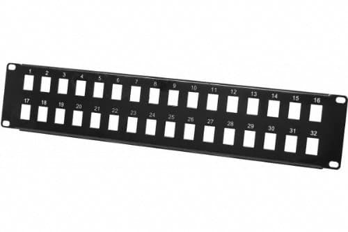 Dexlan panel til montering af indbyggede stikkontakter RJ45 Nu 32 porte