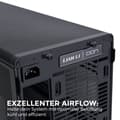 Miniatyrbild 3 av 3: Lian Li DAN Fodral A3-mATX Micro-ATX Fodral - svart