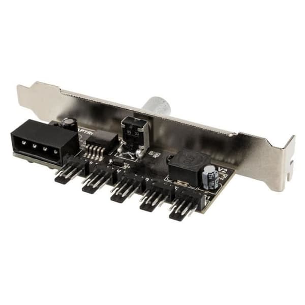 lamptron lamptron cp120 v2 pci-blend lüftersteuerung - svart silberLamptron CP120 V2 PCI-Blende Lüftersteuerung fodral - silber
