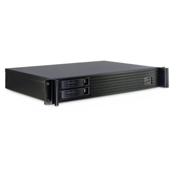 Inter-Tech 1.5U-1528L, Rack, Server, Stål, Mini-ITX, Svart, 1.5U Svart