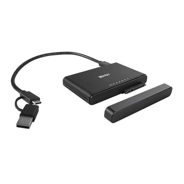 Kopieringsstation - Lindy - USB 3.2 Typ C - M.2 NVMe &amp; SATA - Svart - 10 Gbits/s