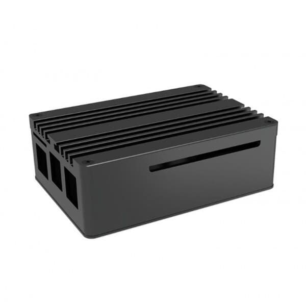 Aluminiumhölje - Raspberry Pi 5 - Robust skydd - Elegant design - Lättåtkomliga portar