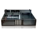 Miniatyrbild 2 av 3: Techly I-CASE IPC-240L serverfodral - Support - Aluminium, Stål - Micro-ATX, Mini-ITX - Svart