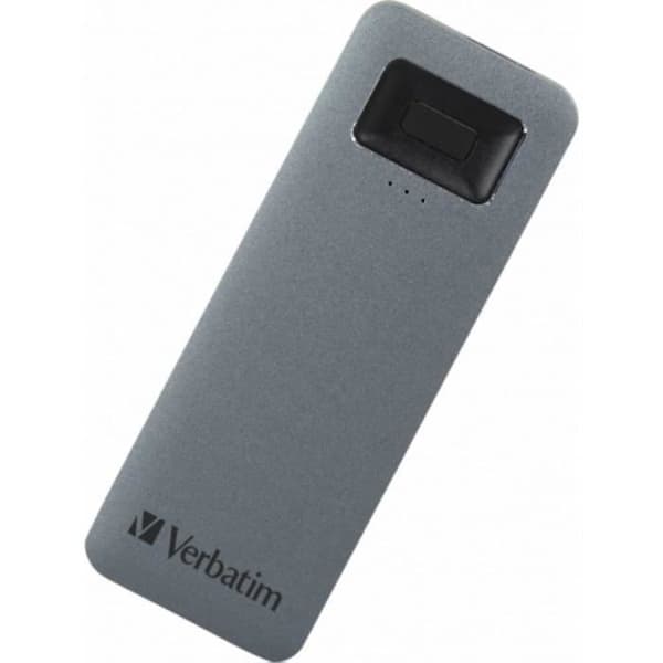 Verbatim Executive Fingerprint Secure USB 3.2 Extern hårddisk SSD 512 GB - Grå