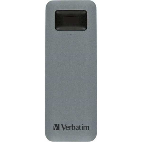 Verbatim Executive Fingerprint Secure USB 3.2 Extern hårddisk SSD 512 GB - Grå