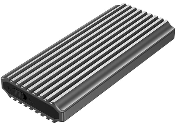 Gembird EE2280-U3C-03 USB 3.1-kabinett för M.2 NVMe-enheter, RGB, aluminium