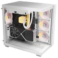 Miniatyrbild 2 av 3: Mid-Tower ATX-fodral med glaspaneler, elegant design, anpassningsbar RGB-belysning.