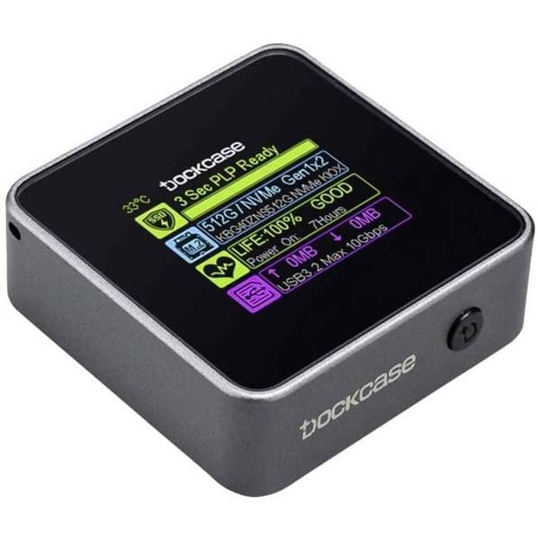 Dockcase DSWC1M-3G M.2 hårddiskhölje M.2 PCIe NVMe SSD M.2 PCIe NVMe