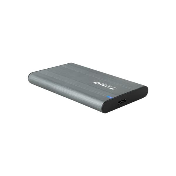 Fodral - station för PC-komponent Tooq - TQE-2503G - Externt fodral för 2,5" hårddisk/SSD, grå färg