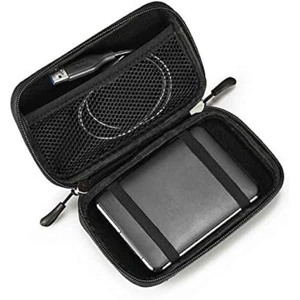 HDD Business Case 2,5" - SUBBLIM - Svart - Dubbelt handtag - Förstärkt insida - Robust och lätt Svart