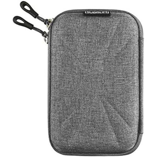 HDD Business Case 2,5" - SUBBLIM - Grå - Dubbel dragkedja - Fullständigt skydd - Tillbehörsficka Svart