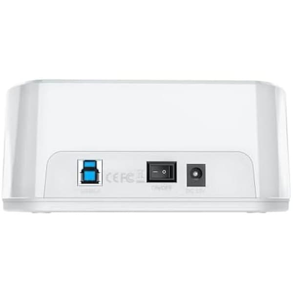 AISENS - ASDS-D02W - Dual Bay Dockningsstation Asds-D02W SATA 2,5/3,5 A USB 3.0/3.1 Gen1, klon, vit