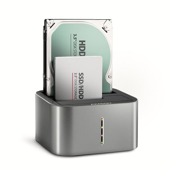 Dockningsstation - AXAGON - ADSA-DC - USB 3.2 Gen1 - SATA 6G - Kompatibel med 2.5/3.5 tum