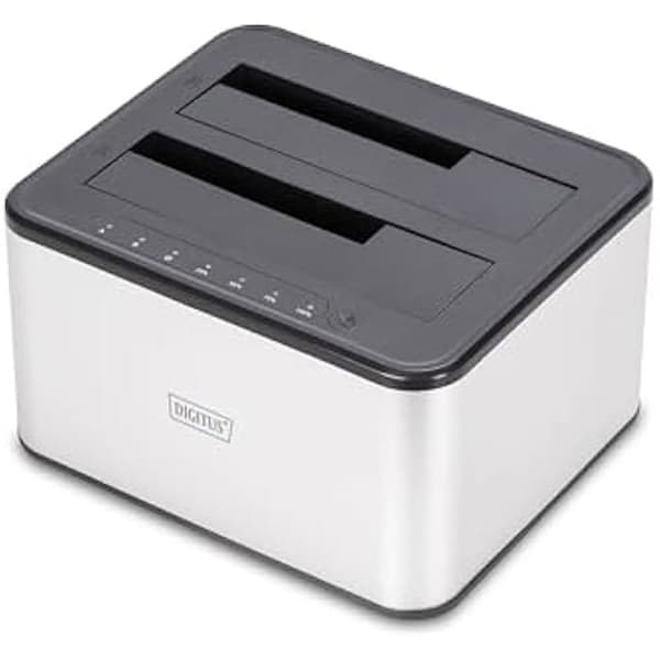 Dual SATA docking station - DIGITUS - DA-71540-2 - USB 3.0 - Offline kloning - Kompatibel med 2,5"/3,5"