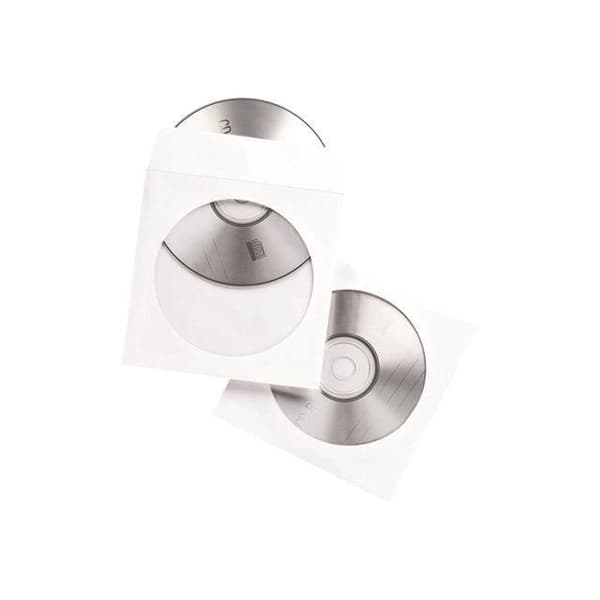 Fellowes - CD/DVD kuvert - kapacitet: 1 CD/DVD…