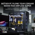 Miniatyrbild 2 av 2: PC-chassi - CORSAIR - 9000D RGB Airflow - Super-Torn - Stöd för InfiniteRail-fläktar - Svart
