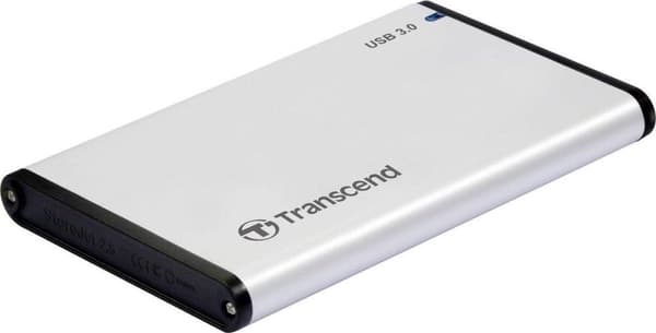 Transcend StoreJet - Lagringskåpa - 2,5 - SATA 6 Gb/s - USB 3.0 Silver