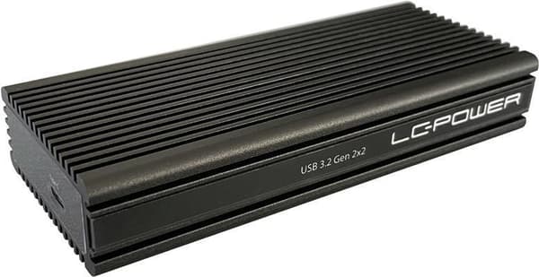 HDD Acc LC-Power USB-C NVMe M.2 SSD musta