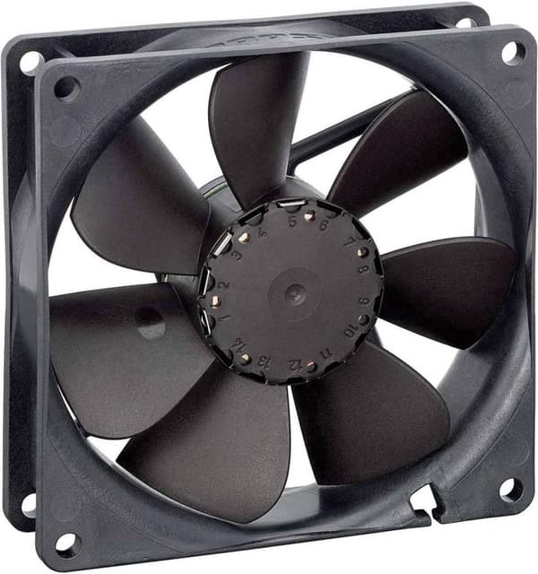 EBM Papst 3414NGL Axialfläkt 24 V/DC 28 m³/h (lxbxh) 76 x 76 x 27 mm