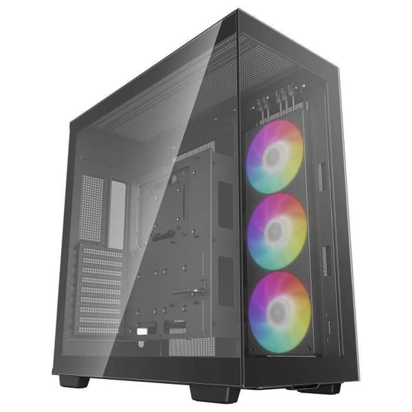 Mellanstorlek Chassi - DeepCool - CH780 - Härdat Glas - 3 ARGB Fläktar 140 mm - Svart