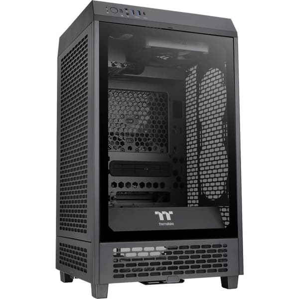 Boîtier Mini Tower - THERMALTAKE - The Tower 200 - Svart - 300 mm - 280 mm - 537 mm Svart