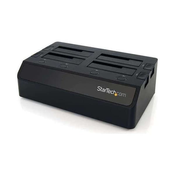USB 3.0 dockingstation - STARTECH - SDOCK4U33 - 4 hårddiskar - Fläktar - UASP