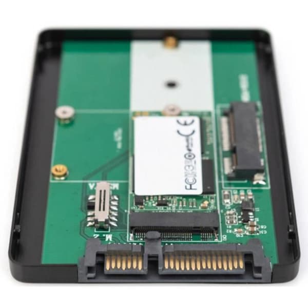 Hårddiskadapter - DIGITUS - 2.5 tum - SATA III - Kompatibel med SSD M.2 - Lätt installation