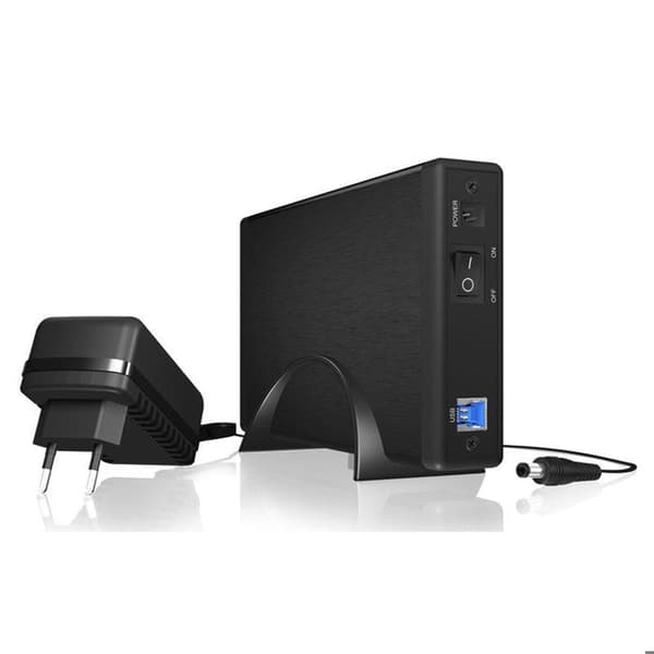 ICY BOX IB-377U3 externt hölje med EasySwap-mekanism - SATA 6Gb/s - USB 3.0 - Svart