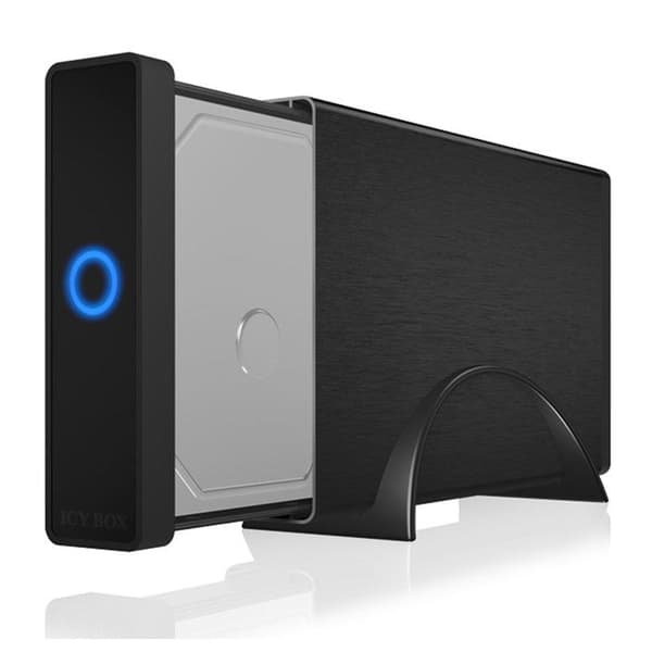 ICY BOX IB-377U3 externt hölje med EasySwap-mekanism - SATA 6Gb/s - USB 3.0 - Svart