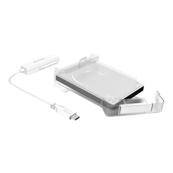 ICY BOX IB-AC703-C externt hölje - RAIDSONIC - 2,5" SATA 6 Gb/s - USB 3.0 - Vit