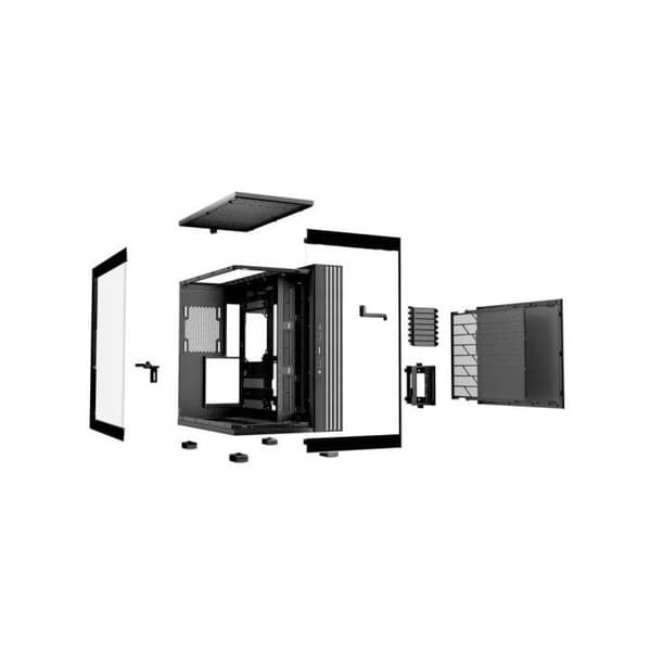 PC-chassi - Be Quiet! - Light Base 600 DX - Svart - ATX/M-ATX/Mini-ATX - 7 Platser