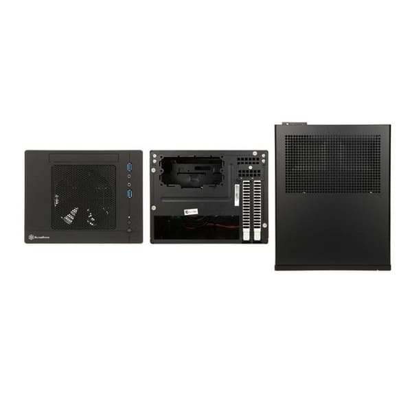 SilverStone SST-SG05BB-Lite - Sugo Compact Mini-ITX Cube PC-fodral, svart