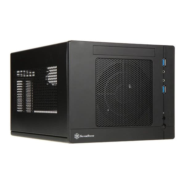 SilverStone SST-SG05BB-Lite - Sugo Compact Mini-ITX Cube PC-fodral, svart